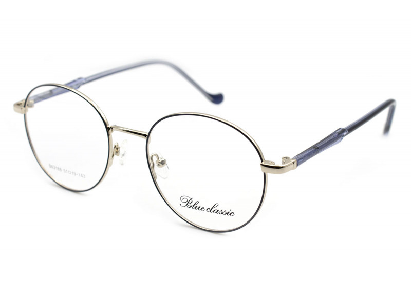 Стильна жіноча металева оправа для окулярів Blue classic 63188